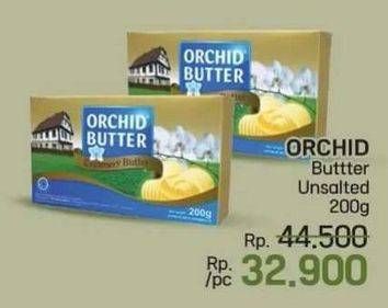 Promo Harga Orchid Butter Mentega Unsalted 200 gr - LotteMart