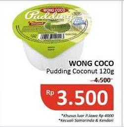 Promo Harga WONG COCO Pudding Coconut Flavour 120 gr - Alfamidi