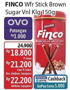 Promo Harga Finco Wafer Stick 150 gr - Alfamidi