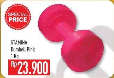 Promo Harga Stamina Dumbell Pink 1 kg - Hypermart