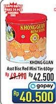 Promo Harga KHONG GUAN Assorted Biscuit Red Mini 650 gr - Hypermart