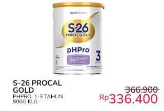 Promo Harga S26 Procal Gold pHPro Tahap 3 800 gr - Indomaret