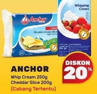 Promo Harga ANCHOR Whip Cream / Cheddar Slice  - Yogya