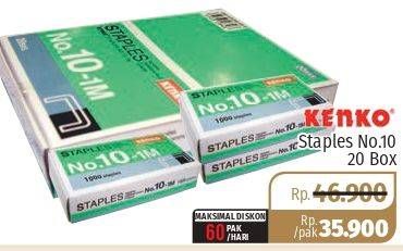 Promo Harga KENKO Staples No.10 per 20 box - Lotte Grosir