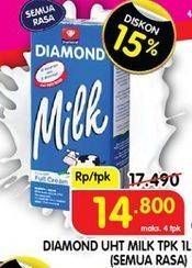 Promo Harga DIAMOND Milk UHT All Variants 1000 ml - Superindo