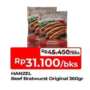 Promo Harga Hanzel Bratwurst Original 360 gr - TIP TOP