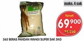 Promo Harga 365 Beras 5 kg - Superindo