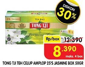 Promo Harga Tong Tji Teh Celup Jasmine Dengan Amplop per 25 pcs 2 gr - Superindo