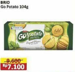 Promo Harga Siantar Top GO Potato Biskuit Kentang Original 104 gr - Alfamart