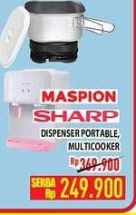 Promo Harga SHARP/MASPION Dispenser/Multicooker  - Hypermart