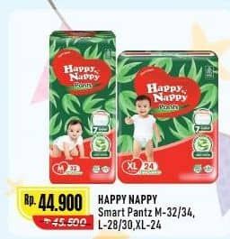 Promo Harga Happy Nappy Smart Pantz Diaper M32, M34, L28, L30, XL24 24 pcs - Alfamart