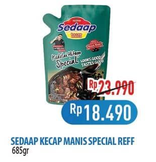 Promo Harga Sedaap Kecap Manis Kedelai Hitam Special 685 ml - Hypermart