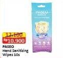 Promo Harga PASEO MediShield Hand Sanitizing Wipes 10 pcs - Alfamart