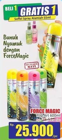 Promo Harga FORCE MAGIC Insektisida Spray 600 ml - Hari Hari