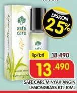 Promo Harga Safe Care Minyak Kayu Putih Lemongrass 10 ml - Superindo