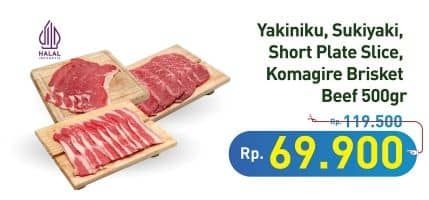 Promo Harga Yakiniku/Sukiyaki/Short Plate Slice/Komagire Brisket  - Hypermart