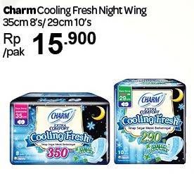 Promo Harga Charm Extra Comfort Cooling Fresh Wing 35cm, Wing 29cm 8 pcs - Carrefour