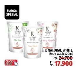 Promo Harga K Natural White Body Wash 450 ml - LotteMart