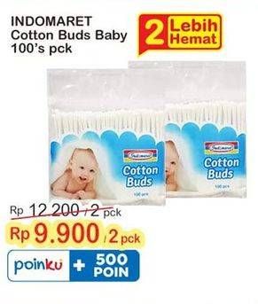 Promo Harga Indomaret Cotton Buds Baby 100 pcs - Indomaret