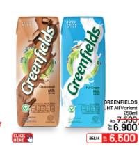 Promo Harga Greenfields UHT All Variants 250 ml - LotteMart