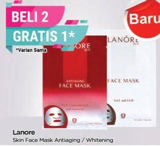 Promo Harga Lanore Skin Face Mask Antiaging/Whitening  - TIP TOP