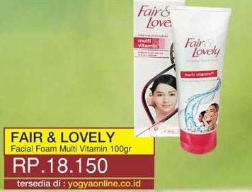 Promo Harga GLOW & LOVELY (FAIR & LOVELY) Multivitamin Cream 100 gr - Yogya