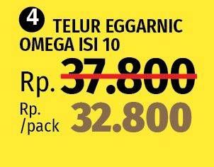 Promo Harga Telur Eggarnic Omega 10 pcs - LotteMart