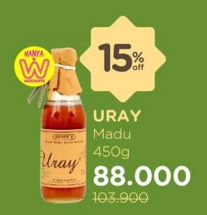 Promo Harga Madu Uray 450 gr - Watsons