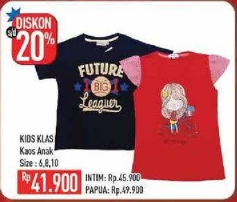 Promo Harga KIDS KLAS Kaos Anak 6, 8, 10  - Hypermart