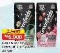 Promo Harga Greenfields UHT Extra Milk All Variants 200 ml - Alfamart