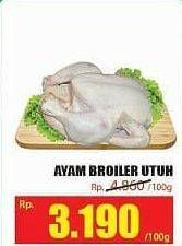 Promo Harga Ayam Broiler Utuh per 100 gr - Hari Hari