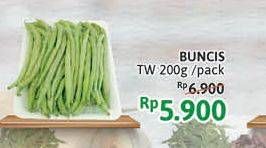 Promo Harga Buncis TW per 200 gr - Alfamidi