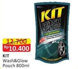 Promo Harga KIT Wash & Glow Car Shampoo 800 ml - Alfamart