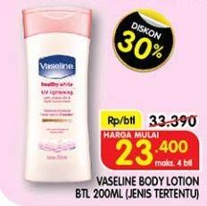 Promo Harga VASELINE Body Lotion 200 ml - Superindo