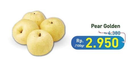 Promo Harga Pear Golden per 100 gr - Hypermart