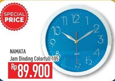Promo Harga NAMATA Wall Clock 105  - Hypermart
