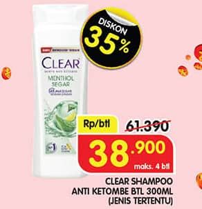 Promo Harga Clear Shampoo 300 ml - Superindo