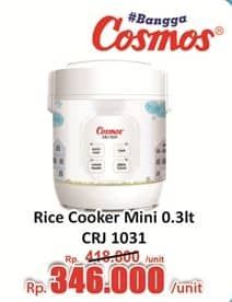Promo Harga Cosmos CRJ 1031 Rice Cooker  - Hari Hari