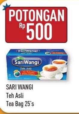 Promo Harga Sariwangi Teh Asli 25 pcs - Hypermart