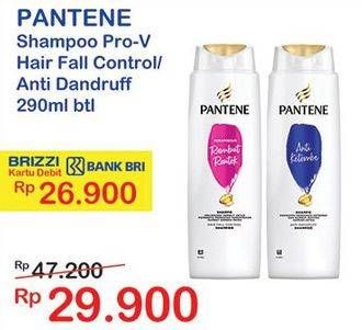 Promo Harga PANTENE Shampoo Hair Fall Control, Anti Dandruff 290 ml - Indomaret