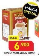 Promo Harga Indocafe Coffeemix 3in1 per 5 sachet 20 gr - Superindo