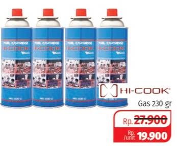 Promo Harga HICOOK Tabung Gas (Gas Cartridge)  - Lotte Grosir