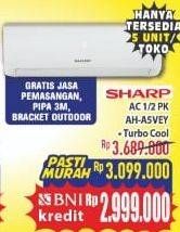 Promo Harga SHARP AH-A5VEY | AC 1/2PK  - Hypermart