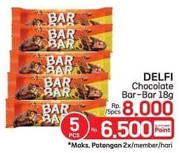 Promo Harga Delfi Bar Bar 18 gr - LotteMart