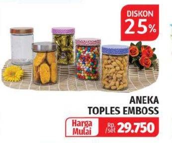 Promo Harga Aneka Toples Emboss  - Lotte Grosir