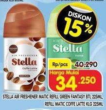 Promo Harga Stella Matic Refill Green Fantasy, Caffee Latte 225 ml - Superindo