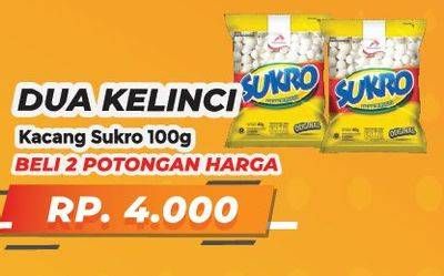 Promo Harga Dua Kelinci Kacang Sukro 100 gr - Yogya