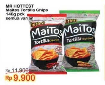 Promo Harga Mr Hottest Maitos Tortilla Chips All Variants 140 gr - Indomaret