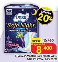 Promo Harga Charm Safe Night Wing 29cm 9 pcs - Superindo