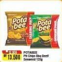 Promo Harga Potabee Snack Potato Chips BBQ Beef, Grilled Seaweed 120 gr - Alfamart